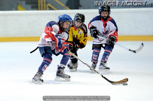 2013-04-13 Aosta 0335 Hockey Milano Rossoblu U11-Besancon - Simone Battelli